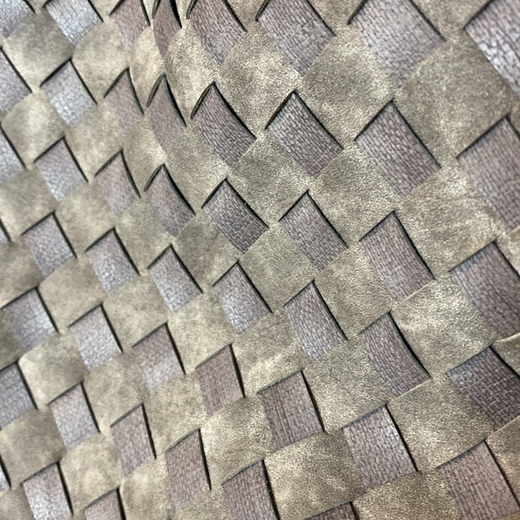 Gerry Weber | Woven Tan Brown Suede Looking Handbag - multi pocket - Picture 3 of 7